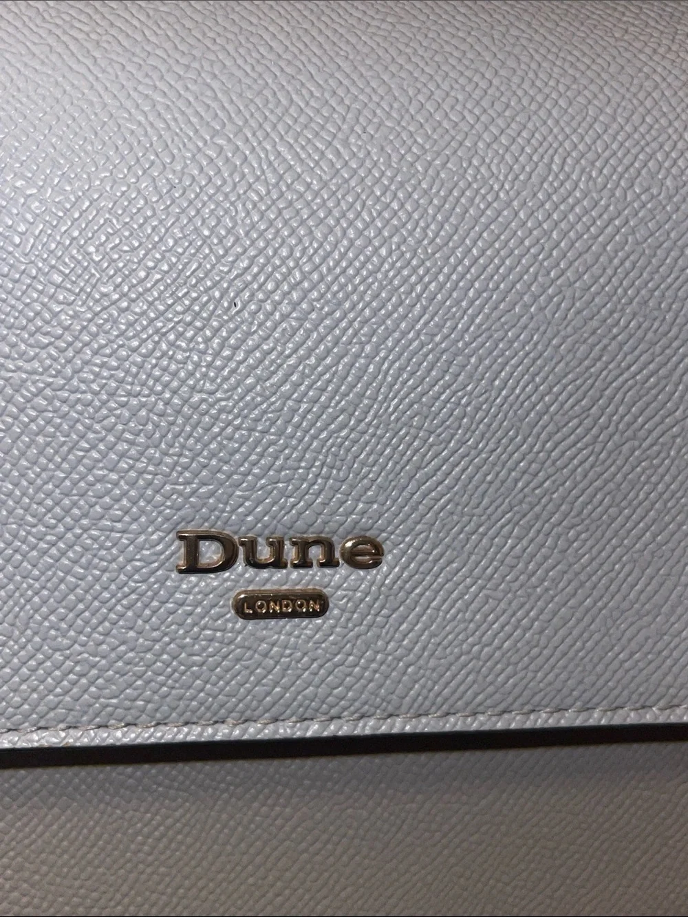 Dune London Pale Blue Structured Top-Handle Satchel